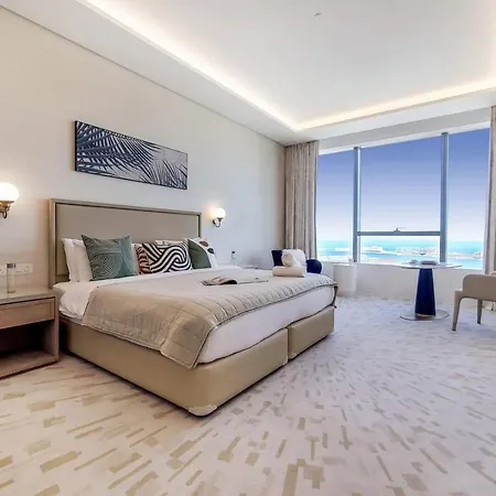 Manzil - Studio Apartment With Aura Pool & Sea View At The Palm Tower In Palm Jumeirah Дубай Экстерьер фото