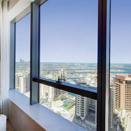 Manzil - Studio Apartment With Aura Pool & Sea View At The Palm Tower In Palm Jumeirah Дубай Экстерьер фото